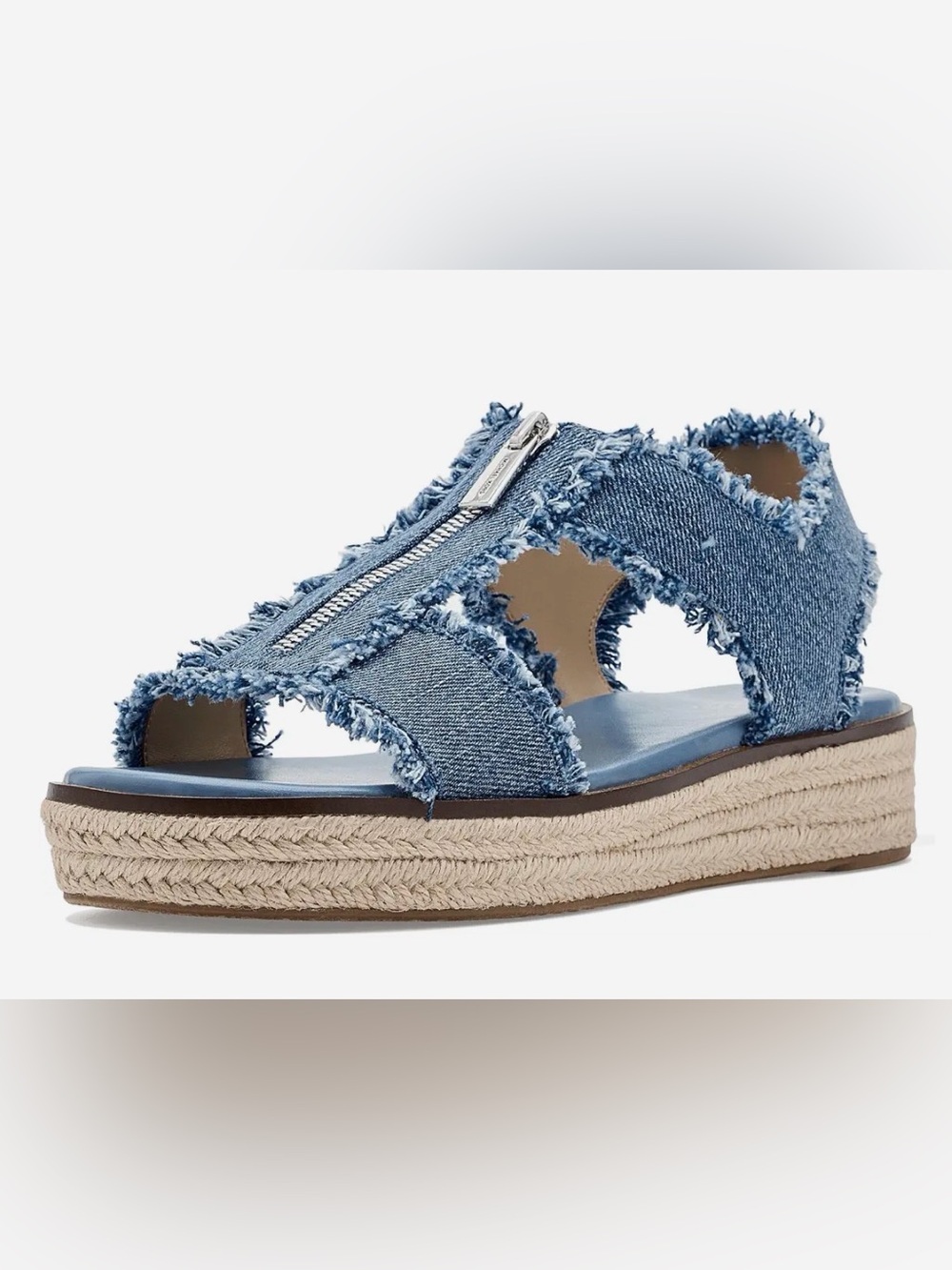 MICHAEL Michael Kors® Berkley Espadrille Flatform Flat Sandals DENIM - size 8.5